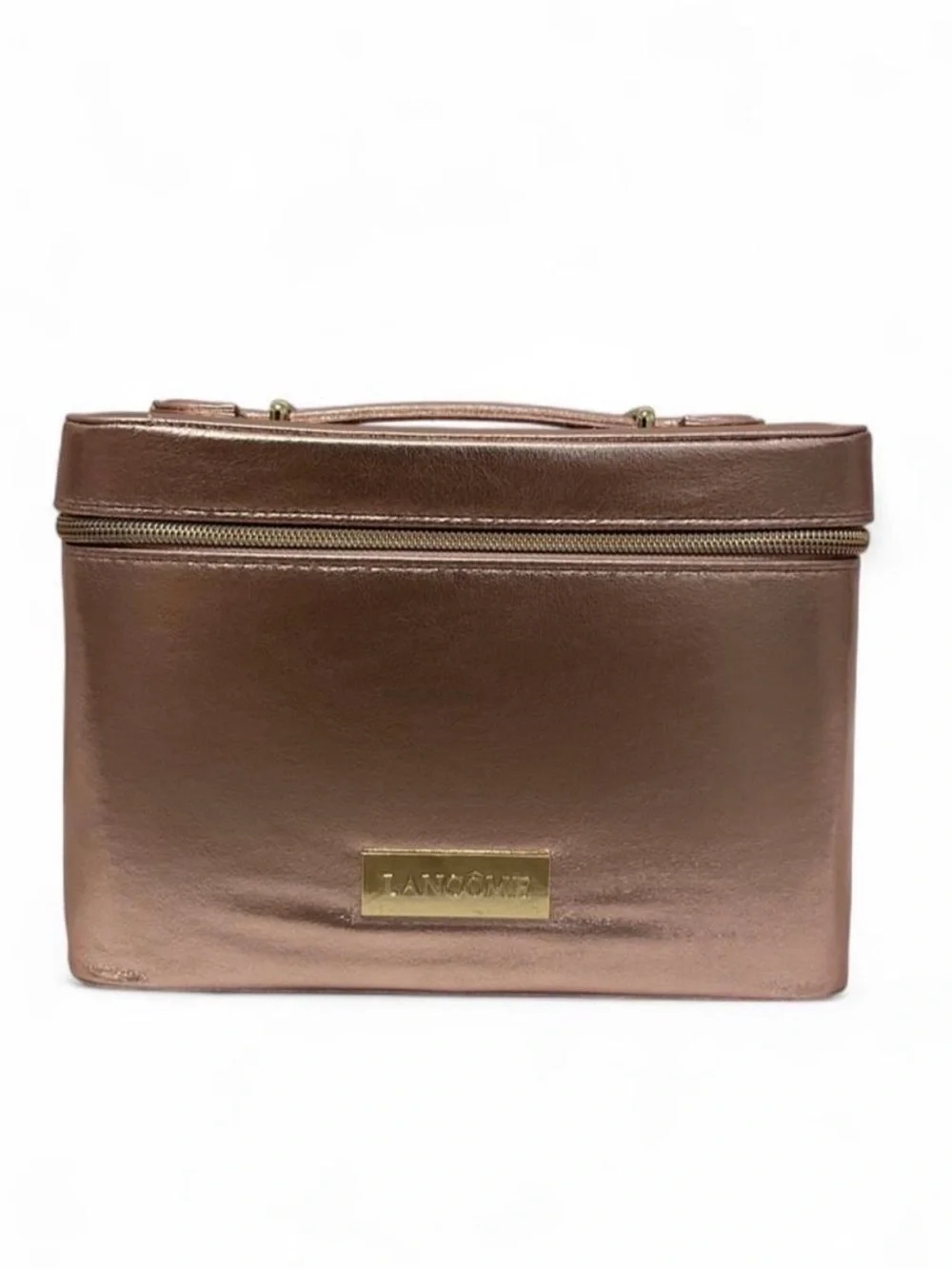 Lancôme Rose Gold Beauty Box Bag Makeup Accessories Case
